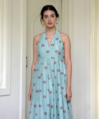 Pacific horizon halter neck dress 5
