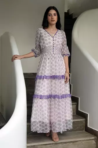 Plum Carnation Dress