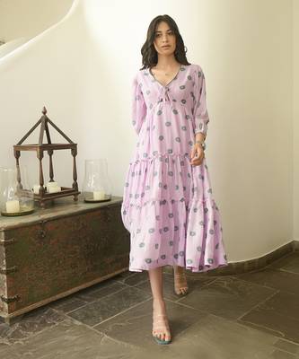 Sage Flower Dress 1