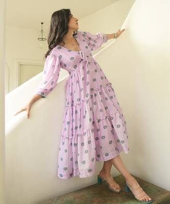 Sage Flower Dress 3