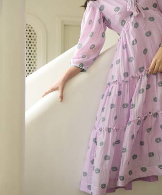 Sage Flower Dress 4