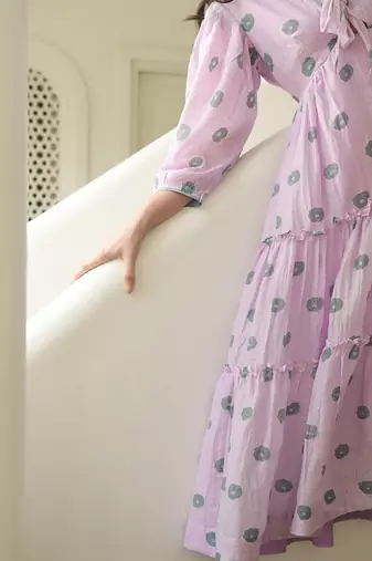 Sage Flower Dress