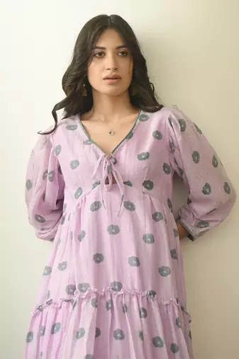 Sage Flower Dress