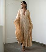 Salmon & Peach kaftan