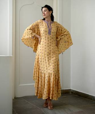 Lemon & lilac kaftan 3