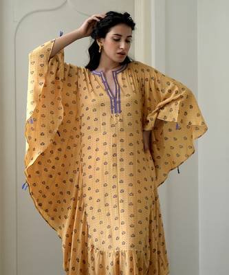 Lemon & lilac kaftan 4