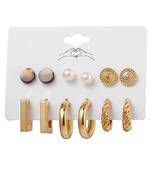 Gold combo-earrings
