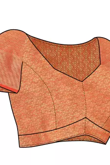Pink Traditional Indian thread Weaving Patola Silk bland Saree With Boluse 