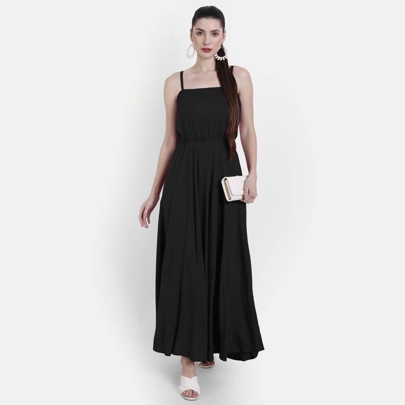 Black Colour Stylish Western Style Kurti For Girlish Looks