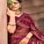 Multicolor Brasso Saree With Attached Woven Border And Blouse Piece