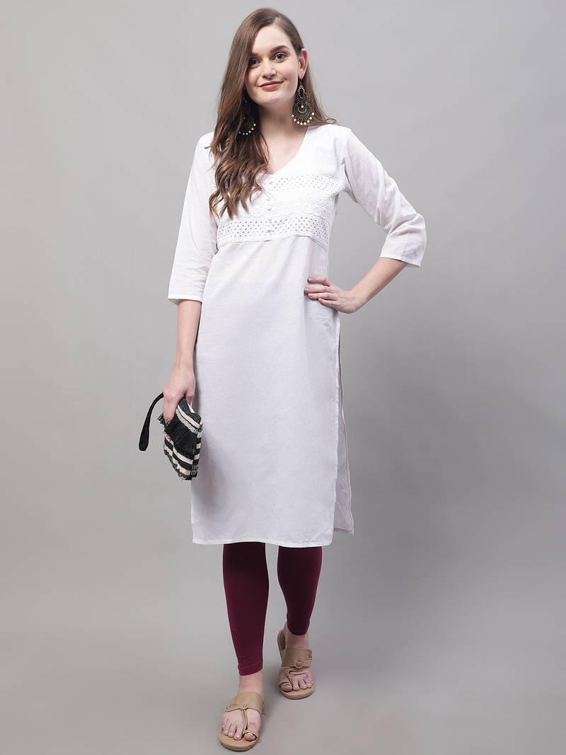 Purple Solid Ankle Length Legging