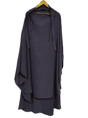 Nazneen 3 pcs set of Abaya Khimer and Nose piece 3
