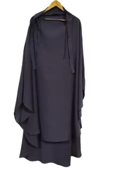 Nazneen 3 pcs set of Abaya Khimer and Nose piece