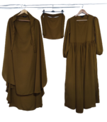 Nazneen 3 pcs set of Abaya Khimer and Nose piece