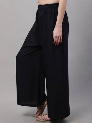 Pack of 2 Women Flared Rayon Palazzo 6