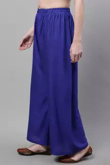 Pack of 2 Women Flared Rayon Palazzo