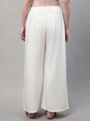 Pack of 2 Women Flared Rayon Palazzo 5