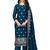 Blue embroidered chanderi salwar
