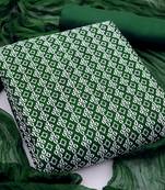 Green embroidered georgette salwar