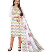 Multicolour Cotton Digital Printed Salwar Kameez