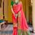 Pink Soft Banarasi Plain Silk Saree With Weaving Work