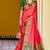 Pink Soft Banarasi Plain Silk Saree With Weaving Work