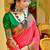 Pink Soft Banarasi Plain Silk Saree With Weaving Work