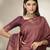 Wine Kanchivaram Silk With Zari Weaving Work