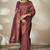 Wine Kanchivaram Silk With Zari Weaving Work