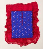 Blue printed cotton salwar