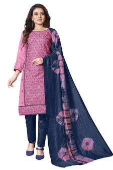 Pink embroidered silk salwar