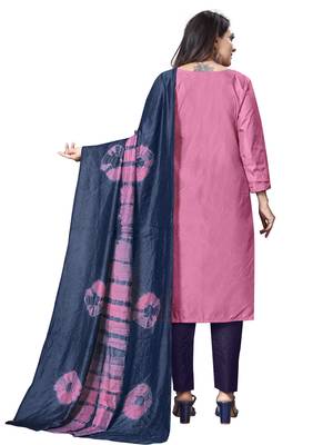 Pink embroidered silk salwar 3