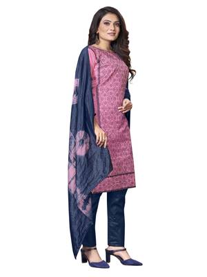 Pink embroidered silk salwar 4
