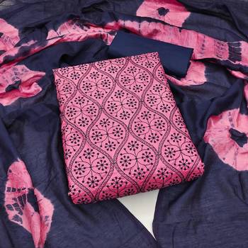 Pink embroidered silk salwar 1