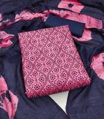 Pink embroidered silk salwar