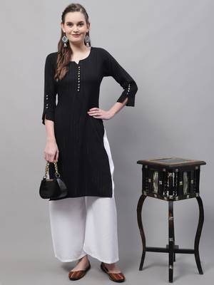 Pack of 2 Women Flared Rayon Palazzo 4