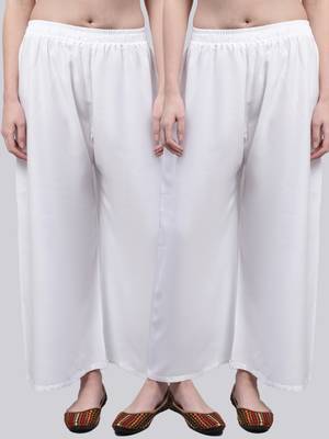 Pack of 2 Women Flared Rayon Palazzo 1
