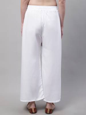 Pack of 2 Women Flared Rayon Palazzo 2