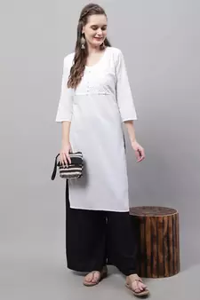 Pack of 2 Women Flared Rayon Palazzo
