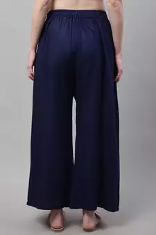 Pack of 2 Women Flared Rayon Palazzo