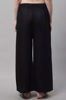 Pack of 2 Women Flared Rayon Palazzo