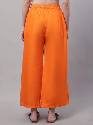 Pack of 2 Women Flared Rayon Palazzo 2