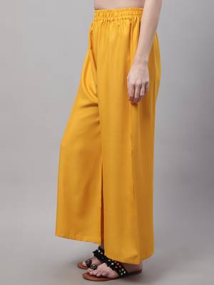 Pack of 2 Women Flared Rayon Palazzo 6