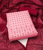 Pink embroidered cotton salwar