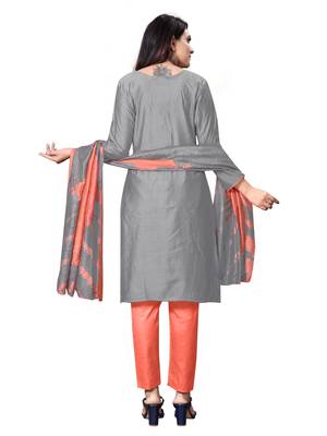 Grey embroidered cotton salwar 3