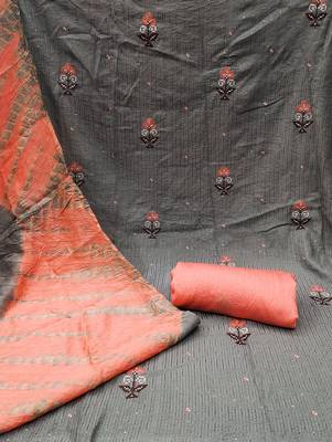 Grey embroidered cotton salwar 2
