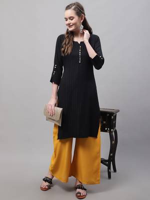 Pack of 2 Women Flared Rayon Palazzo 4