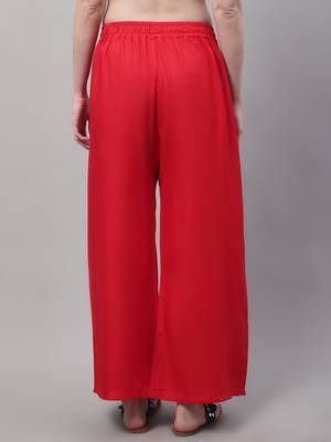 Pack of 2 Women Flared Rayon Palazzo 5