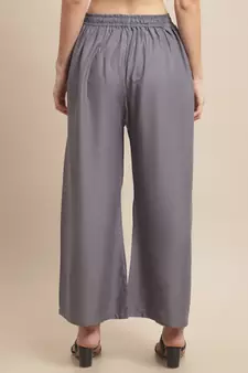Pack of 2 Women Flared Rayon Palazzo