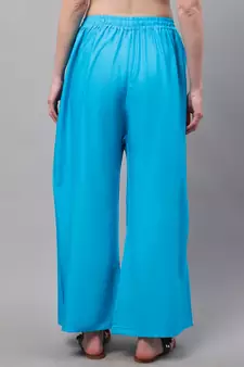 Pack of 2 Women Flared Rayon Palazzo